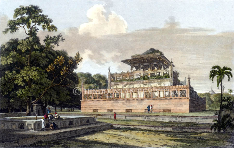 /data/Original Prints/Topography Views, City Views, Landscapes/MAUSOLEUM OF THE RANEE WIFE OF EMPEROR JEHANGIRE NEAR ALLAHABAD.jpg